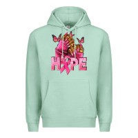 Seafoam Hope Breast Cancer nails Premium Hoodie - NancyCooperArtShop