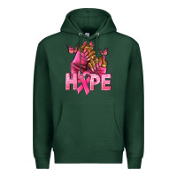Sports Green Hope Breast Cancer nails Premium Hoodie - NancyCooperArtShop
