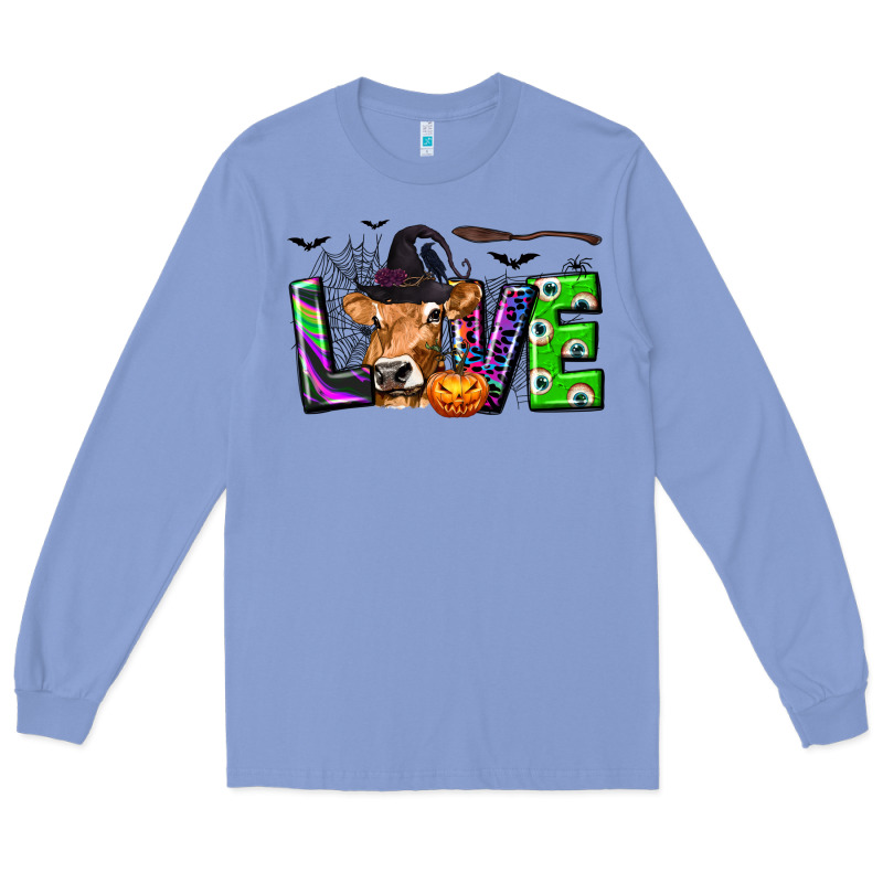 Love Halloween Cow Long Sleeve Tee by texasbilliewilder | Teevron