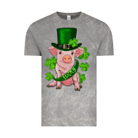 Cloud Rock st. patricks day lucky baby pig Vintage Tee - RanaPortraitStore