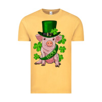 Vintage Mustard st. patricks day lucky baby pig Vintage Tee - RanaPortraitStore