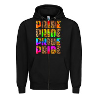 Black pride pride pride pride Zipper Hoodie - HRA Design Shop