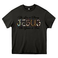 Asphalt His Love is Strong Jesus His Grace is Free Heavy Core Tee - CowhideDigitalArt