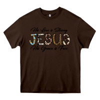 Chocolate Brown His Love is Strong Jesus His Grace is Free Heavy Core Tee - CowhideDigitalArt