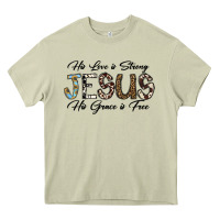 Mossy His Love is Strong Jesus His Grace is Free Heavy Core Tee - CowhideDigitalArt