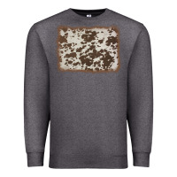 Charcoal Heather cowhide background Premium Sweatshirt - AdoDesignShop