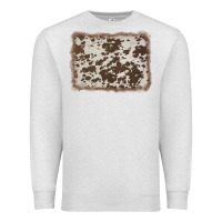 Oatmeal Heather cowhide background Premium Sweatshirt - AdoDesignShop