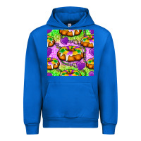 Cobalt Mardi Gras king cake seamless pattern Urban Hoodie - BundleAndBundleShop