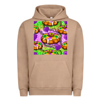 Pigment Burro Mardi Gras king cake seamless pattern Urban Hoodie - BundleAndBundleShop