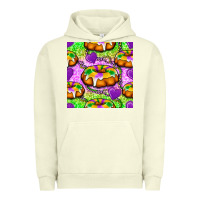 Pigment Pistachio Mardi Gras king cake seamless pattern Urban Hoodie - BundleAndBundleShop