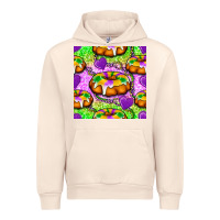 Sandshell Mardi Gras king cake seamless pattern Urban Hoodie - BundleAndBundleShop