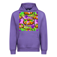 Tulip Mardi Gras king cake seamless pattern Urban Hoodie - BundleAndBundleShop