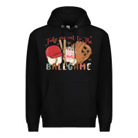 Black take me out to the ballgame Premium Hoodie - MaliasSmallBusiness