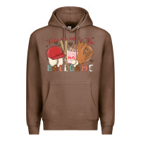 Chestnut take me out to the ballgame Premium Hoodie - MaliasSmallBusiness