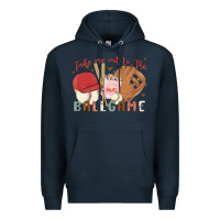 Navy take me out to the ballgame Premium Hoodie - MaliasSmallBusiness