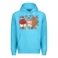 Ocean Blue take me out to the ballgame Premium Hoodie - MaliasSmallBusiness