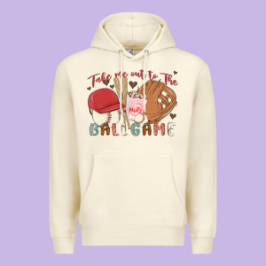 Take Me Out To The Ballgame Premium Hoodie Designed By Maliassmallbusiness