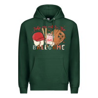 Sports Green take me out to the ballgame Premium Hoodie - MaliasSmallBusiness