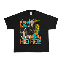 Black dont be a salty heifer with sunflowers Urban Heavy Tee - texasbilliewilder