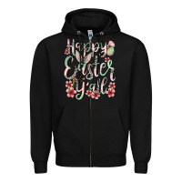 Black Easter Day Happy Easter y'all Zipper Hoodie - OliviaCreatesArt