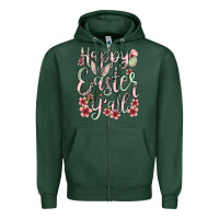 Sports Green Easter Day Happy Easter y'all Zipper Hoodie - OliviaCreatesArt
