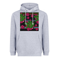 Heather Grey mexican rose and cactus seamless pattern Heavyweight Hoodie - BundleAndBundleShop