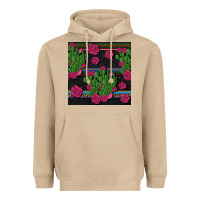 Mushroom mexican rose and cactus seamless pattern Heavyweight Hoodie - BundleAndBundleShop