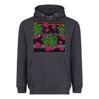 Smoke mexican rose and cactus seamless pattern Heavyweight Hoodie - BundleAndBundleShop