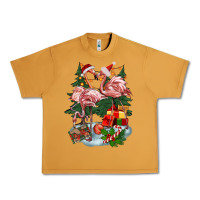 Peanut Butter Christmas flamingo Urban Heavy Tee - BarkalooDesign