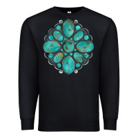 Black turquoise gemstone Premium Sweatshirt - Artiststas