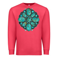 Cardinal turquoise gemstone Premium Sweatshirt - Artiststas