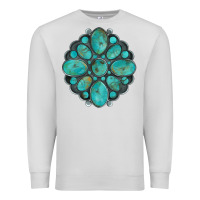 Dove Grey turquoise gemstone Premium Sweatshirt - Artiststas