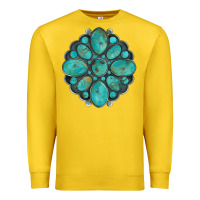 Lemon turquoise gemstone Premium Sweatshirt - Artiststas
