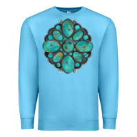 Ocean Blue turquoise gemstone Premium Sweatshirt - Artiststas