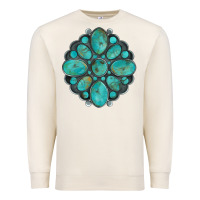 Sandshell turquoise gemstone Premium Sweatshirt - Artiststas