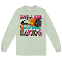 Matcha just a girl who loves racing Long Sleeve Tee - Zillion Design Studio