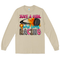 Mushroom just a girl who loves racing Long Sleeve Tee - Zillion Design Studio