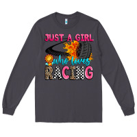 Smoke just a girl who loves racing Long Sleeve Tee - Zillion Design Studio