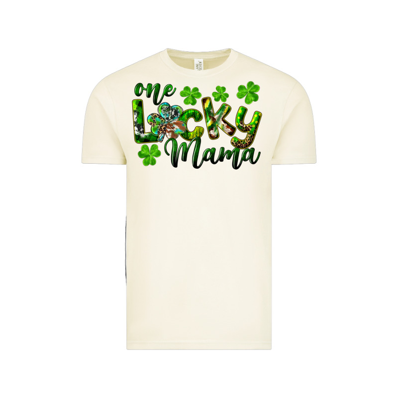 St. Patricks Day One Lucky Mama Vintage Tee by RanaPortraitStore | Teevron
