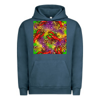 Pigment Midnight Navy Mardi Gras Lobster Seamless Pattern Urban Hoodie - BundleAndBundleShop