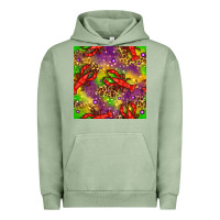 Pigment Oil Green Mardi Gras Lobster Seamless Pattern Urban Hoodie - BundleAndBundleShop
