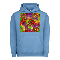 Pigment Pebble Blue Mardi Gras Lobster Seamless Pattern Urban Hoodie - BundleAndBundleShop