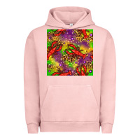 Pigment Salmon Mardi Gras Lobster Seamless Pattern Urban Hoodie - BundleAndBundleShop