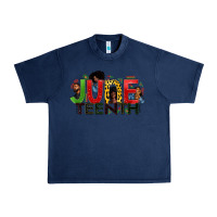 Navy JUNE TEENTH Urban Heavy Tee - Zillion Design Studio