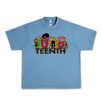 Pebble Blue JUNE TEENTH Urban Heavy Tee - Zillion Design Studio