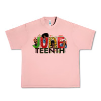 Salmon JUNE TEENTH Urban Heavy Tee - Zillion Design Studio