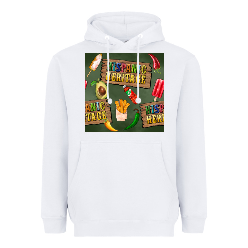 Hispanic Heritage Seamless Pattern Heavyweight Hoodie by BundleAndBundleShop | Teevron
