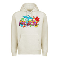 Oatmeal Heather Autism Nurse Premium Hoodie - NancyCooperArtShop