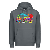 Rock Autism Nurse Premium Hoodie - NancyCooperArtShop