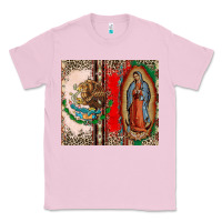 Bubblegum Pink Virgin Mary Mexican Flag Classic Tee - CTS Tumbler Store